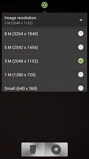 Press the required resolution.