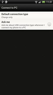 Press Default connection type.