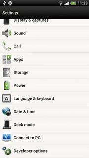 Press Developer options.