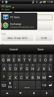 Press the required calendar.