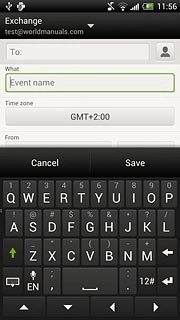 Press Event name and key in a subject for the appointment.Follow the instructions on the display to key in more information, such as date, location, duration and reminder.