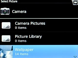 Highlight the required folder or Camera and press the Navigation key.