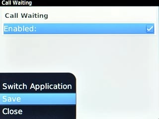 Scroll to Save and press the Navigation key.