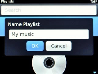 Key in a name for the list and press OK.