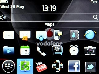 Scroll to Maps and press the Navigation key.