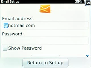 Highlight the field below Email address and key in your email address.