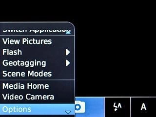 Scroll to Options and press the Navigation key.