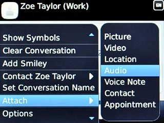 Scroll to Audio and press the Navigation key.Go to the required folder.