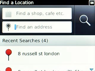 Highlight Find an address.