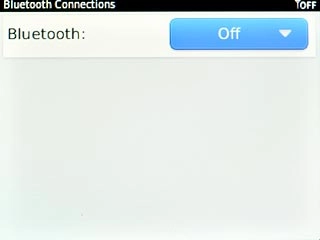 Scroll to Bluetooth and press the Navigation key.