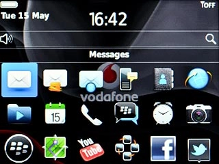 Highlight the required application and press the Navigation key.