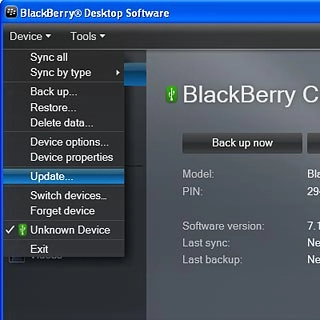 Click Update... to search for updates.If a new software version is available, it's displayed.Follow the instructions on the screen to update the phone software.