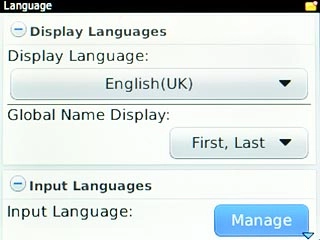 Scroll to Manage and press the Navigation key.