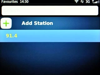 Highlight the required station and press the Navigation key.