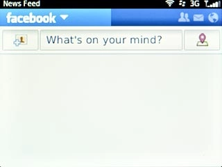 Scroll to facebook and press the Navigation key.