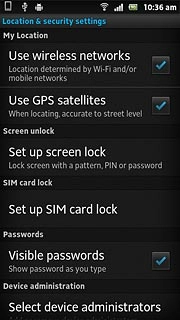 Press Use GPS satellites to turn the function on or off.