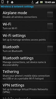 Press Wi-Fi settings.