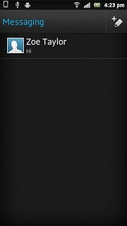 Press the required sender.