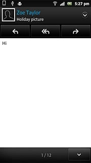 Press the forward icon.Key in the first letters of the required contact.Matching contacts are displayed.
