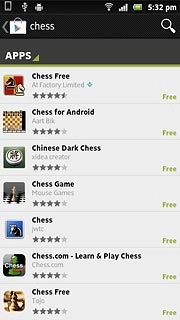 Press the required app.