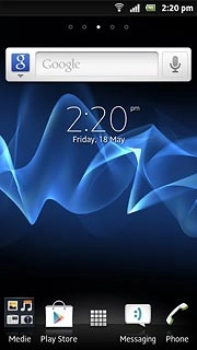 The battery charging icon shows that the battery is charging.Further information: Charge the battery
