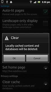 Press OK to confirm.