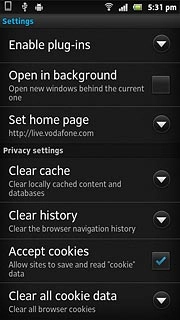 Press Clear all cookie data.