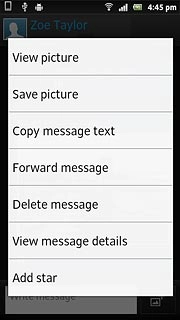 Press Forward message.