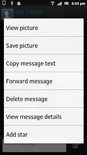 Press Delete message.