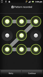 Press Continue.Repeat the selected phone lock code to confirm.