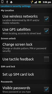 Press Change screen lock.