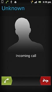 Press the reject icon and drag the icon left.