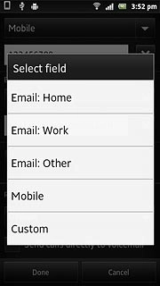 Press the required email type.