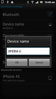 Key in the required name and press OK.