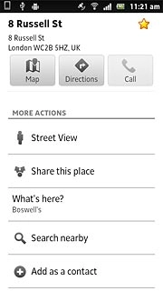 Press the favourite icon (a star) at the top of the display.
