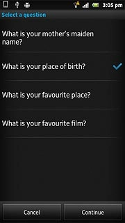 Press the required question.