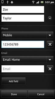 Press the drop down list above the phone number.