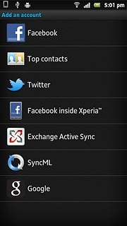 Press Exchange Active Sync.