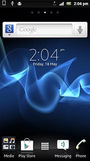 To return to the music player:Press the menu icon.