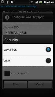 If you select WPA2 PSK: