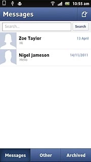 Press the new message icon.