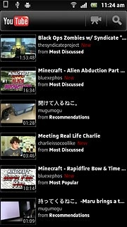Press the search icon.