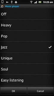 Press the required sound quality.