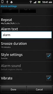 Press Vibrate to turn the function on or off.