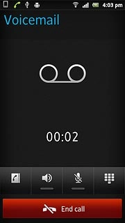 Press End call to end the call.