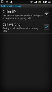 After a moment, the current settings are displayed.Press Caller ID.