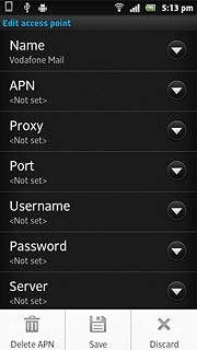 Press Delete APN.