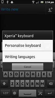 Press Personalise keyboard.