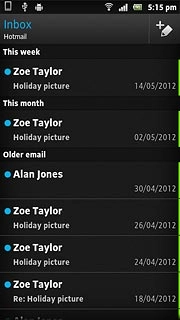 Press the new email message icon.