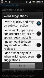 Press I write quickly and rely on auto correction.